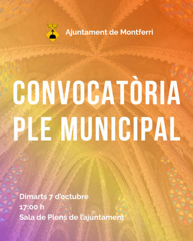Convocatòria ple