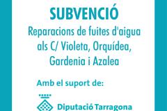 Subvenció reparacions fuites d'aigua
